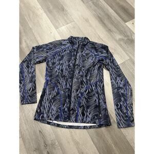 Under Armour Blue Fitted Storm Full Zip Sweater Size Small